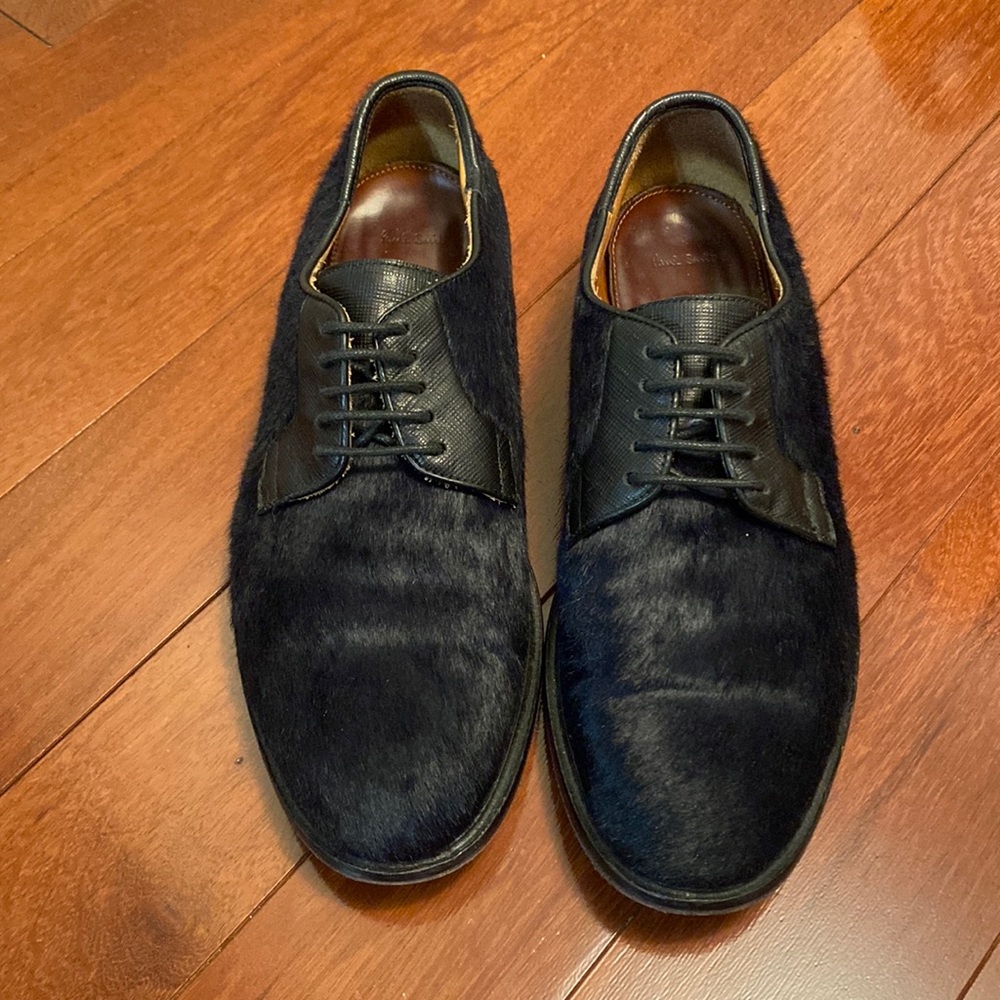 Paul Smith Navy Mohair oxfords